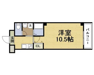 ヴィラナリー関目【3階】の間取り