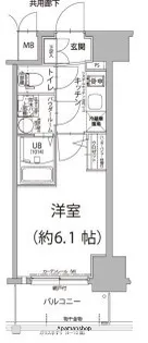 エスリード新北野アーデル【9階】の間取り