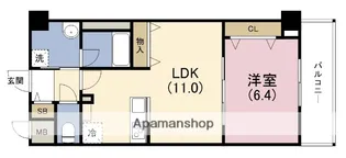 グランツコート御幣島【7階】の間取り