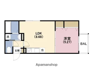 KTIレジデンス加島Ⅱ【1階】の間取り