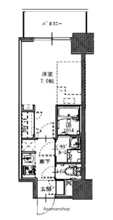 S−RESIDENCE福島玉川UNO【10階】の間取り