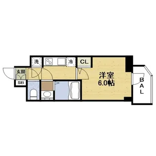 S-RESIDENCE都島Lux【3階】の間取り