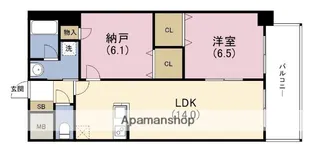 デセンテ北梅田【8階】の間取り