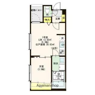 ハーモニーテラス花川Ⅳ【3階】の間取り