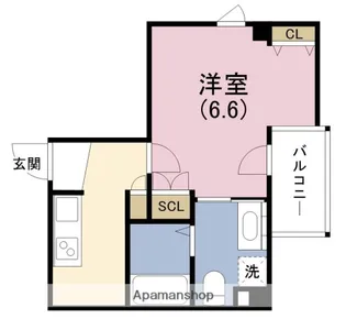 プレミアムソレイユ塚本駅前【4階】の間取り