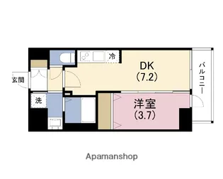 プレサンス塚本ミッドネクスト【6階】の間取り