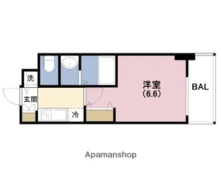 S−RESIDENCE福島玉川DEUX【15階】の間取り
