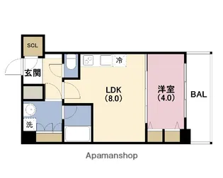 スプランディッドⅦ【9階】の間取り