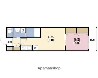 H−MAISON御幣島Ⅱ【3階】の間取り