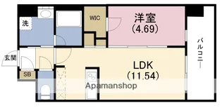 カーサレグラス福島野田【6階】の間取り