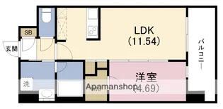 カーサレグラス福島野田【4階】の間取り