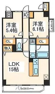 gran ebis【4階】の間取り