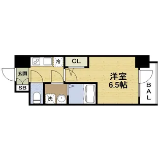 1Kの間取り画像