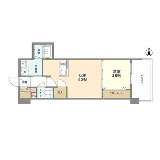 RJRプレシア南堀江【0705号室】の間取り