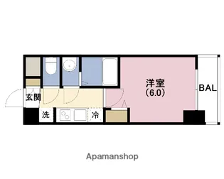 アドバンス大阪フルーヴ【12階】の間取り
