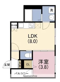 ファインステイツ春日出【1階】の間取り