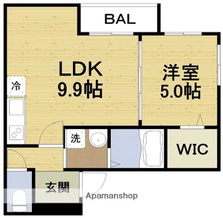 フジパレス出来島Ⅰ番館【2階】の間取り