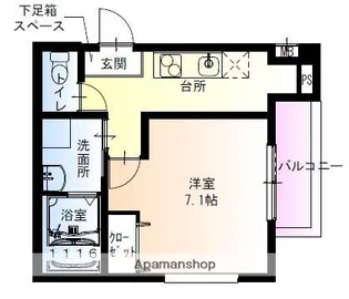 フジパレス出来島Ⅱ番館【2階】の間取り
