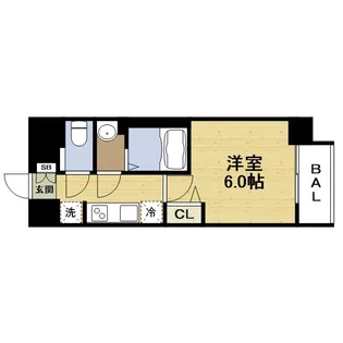 プレサンス野江内代ペルティエ【0307号室】の間取り