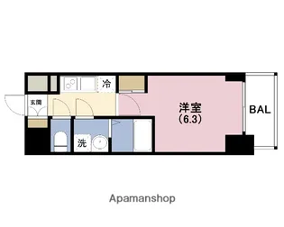 JMFレジデンス海老江【15階】の間取り