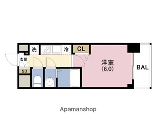 プレサンス西九条シティベイ【8階】の間取り