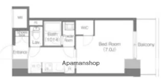 コンフォリア・リヴ新梅田【4階】の間取り