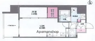 シーズンフラッツ福島【8階】の間取り
