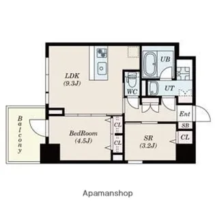 S-RESIDENCE福島diverse【15階】の間取り