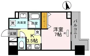 エトワール尼崎【5階】の間取り