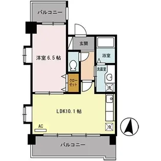 ラディウス武庫之荘【2階】の間取り