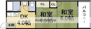 松本マンション【4階】の間取り