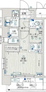 大阪府大阪市北区中津6丁目【マンション】の間取り