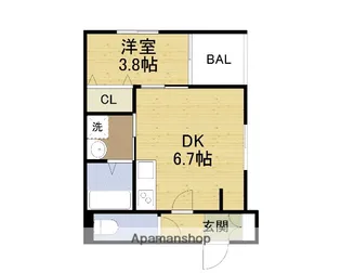 メゾンDENPO【1階】の間取り