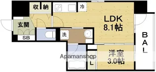 ジオエント福島野田レジデンス【12階】の間取り