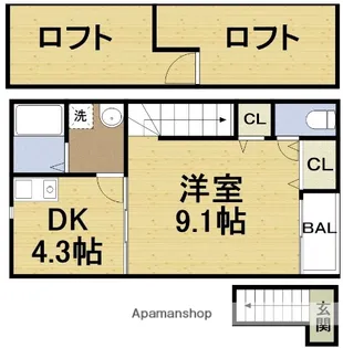 コート海老江【2階】の間取り