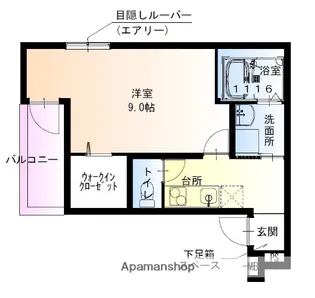 フジパレス尼崎東難波Ⅱ番館【1階】の間取り