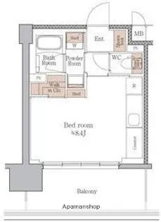 ジオエント梅田北リバーフロント【4階】の間取り