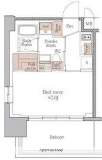 ジオエント梅田北リバーフロント【4階】の間取り