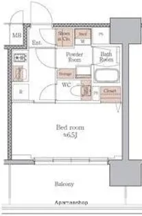 ジオエント梅田北リバーフロント【4階】の間取り