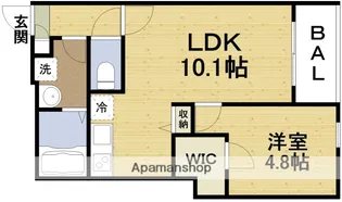 (仮称)ジーメゾン姫島アウラ【1階】の間取り