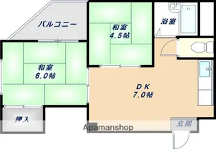 グリーンハイツ淀【3階】の間取り