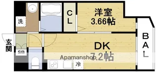 ART EBIE【3階】の間取り