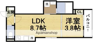 ラグーナ千船【1階】の間取り