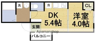 サンエイハイツ玉川【2階】の間取り