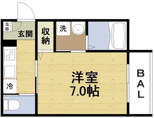 KTIレジデンス加島Ⅵ【3階】の間取り