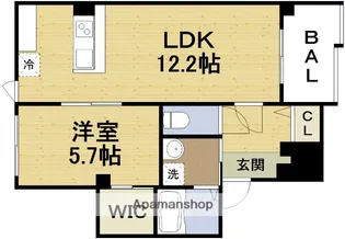 サンティエ福島吉野【4階】の間取り