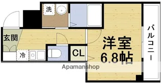 ラシーヌ新北野【3階】の間取り