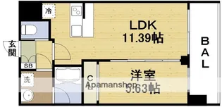 プレジオ塚本ASIAN【3階】の間取り