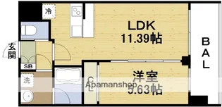 プレジオ塚本ASIAN【4階】の間取り