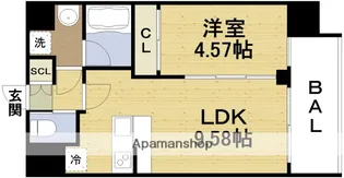 プレジオ塚本ASIAN【3階】の間取り